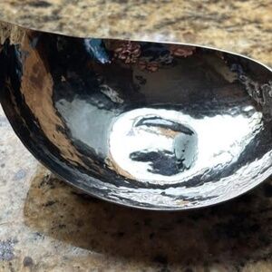 Kirklands home Roost plated silver small hammered bowl